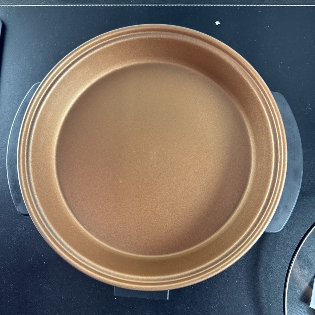 Black OVENTE 12-inch non-stick electric skillet model SK11112