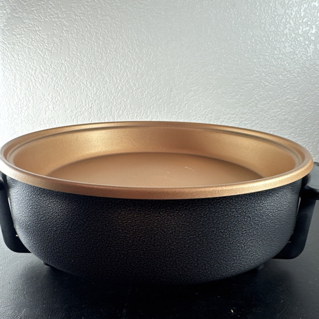 Black OVENTE 12-inch non-stick electric skillet model SK11112