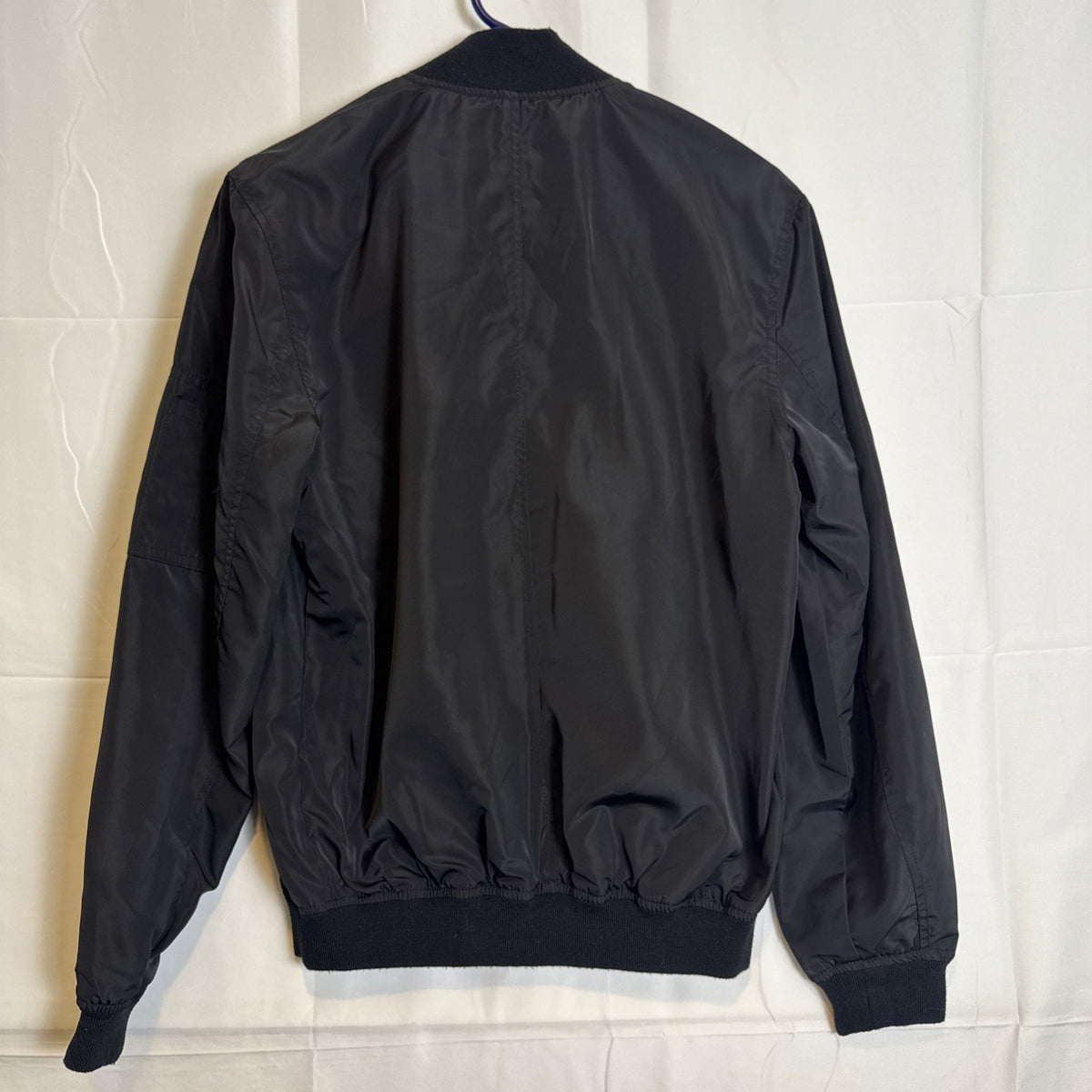 Fanatics Baltimore Ravens black full-zip bomber jacket with embroidered chest logo, men's size Small