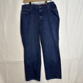 Lee women's blue denim mid-rise relaxed straight leg jeans size 12