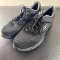 Black Skechers LightWeight low-top sneakers in unisex size 8.5 with memory foam insoles
