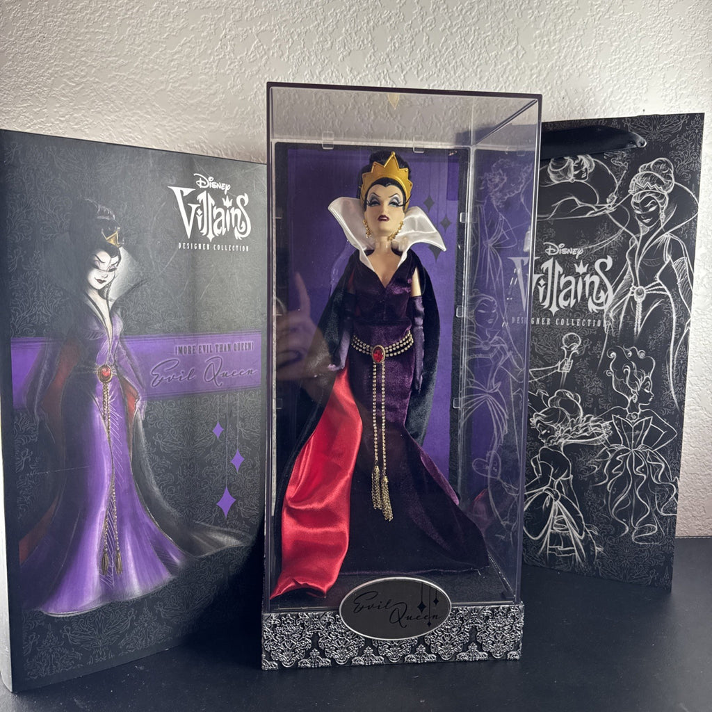 Disney Villains Designer Collection Evil Queen limited edition doll number 00928 in original acrylic display box