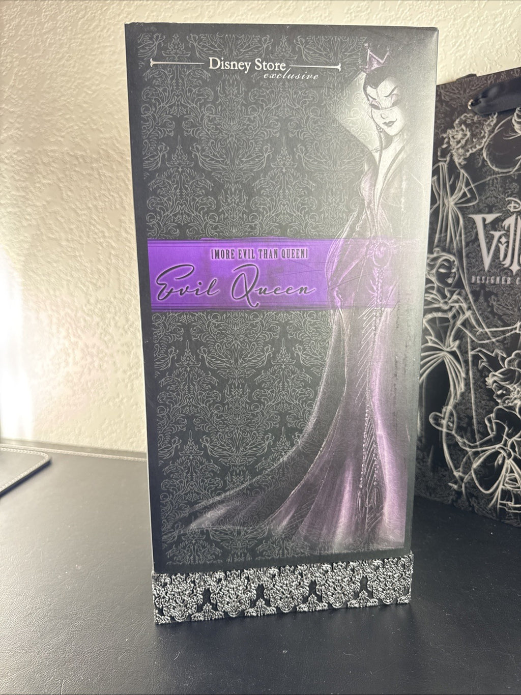 Disney Villains Designer Collection Evil Queen limited edition doll number 00928 in original acrylic display box