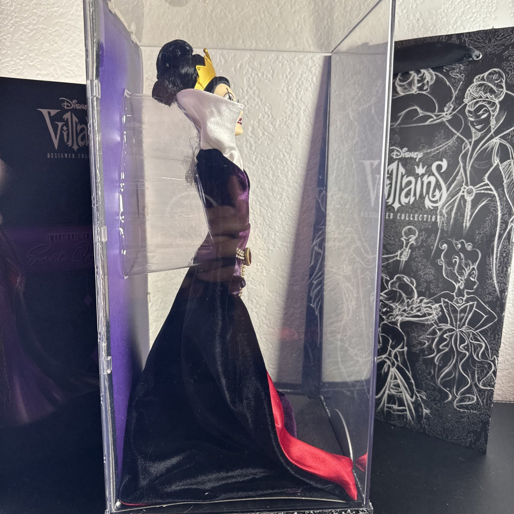 Disney Villains Designer Collection Evil Queen limited edition doll number 00928 in original acrylic display box