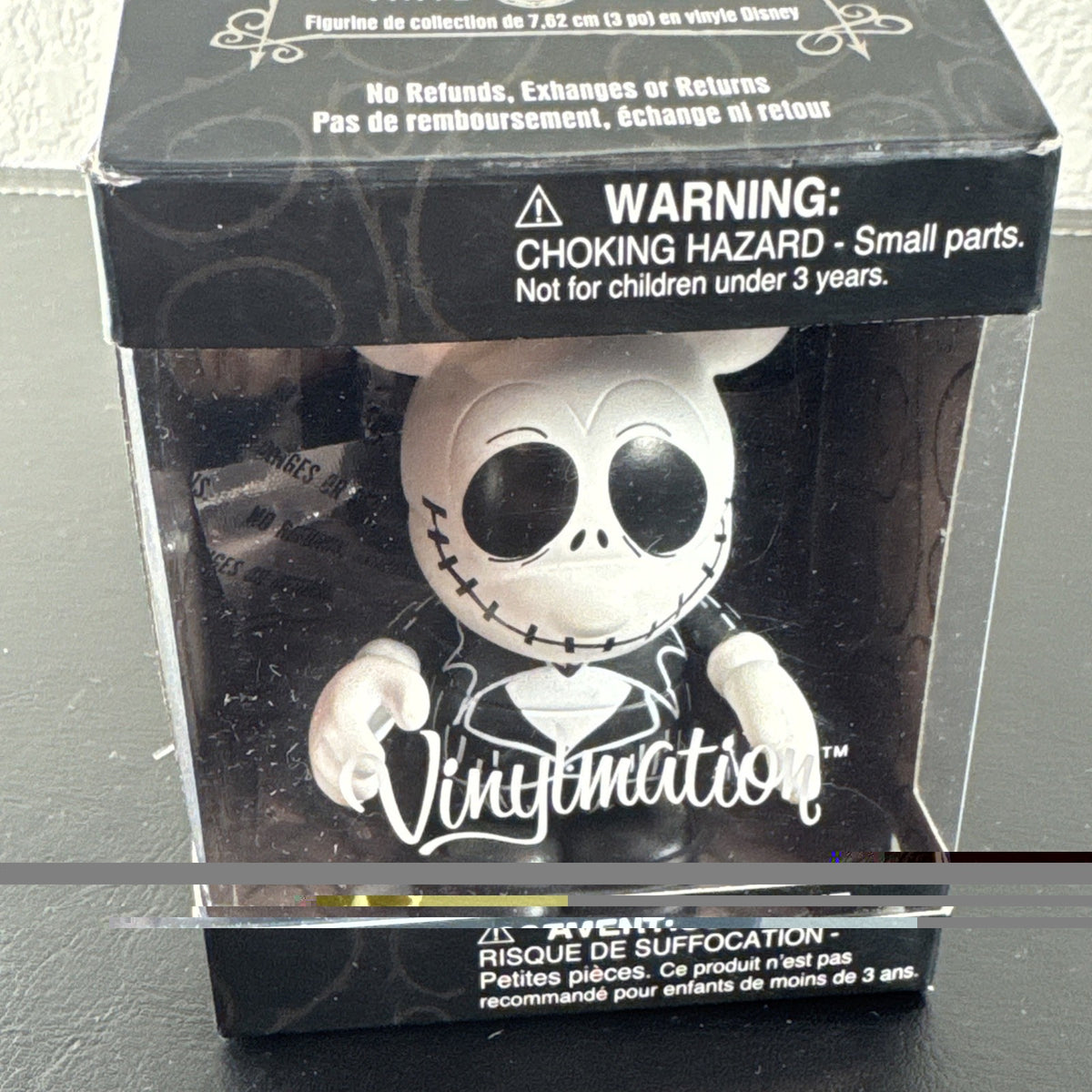 Disney Jack Skellington 3-inch Vinylmation molded vinyl figure with original packaging