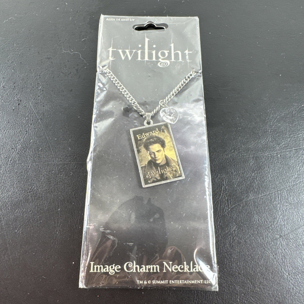 NECA Twilight Edward Cullen silver-tone alloy charm necklace, brand new with tags.