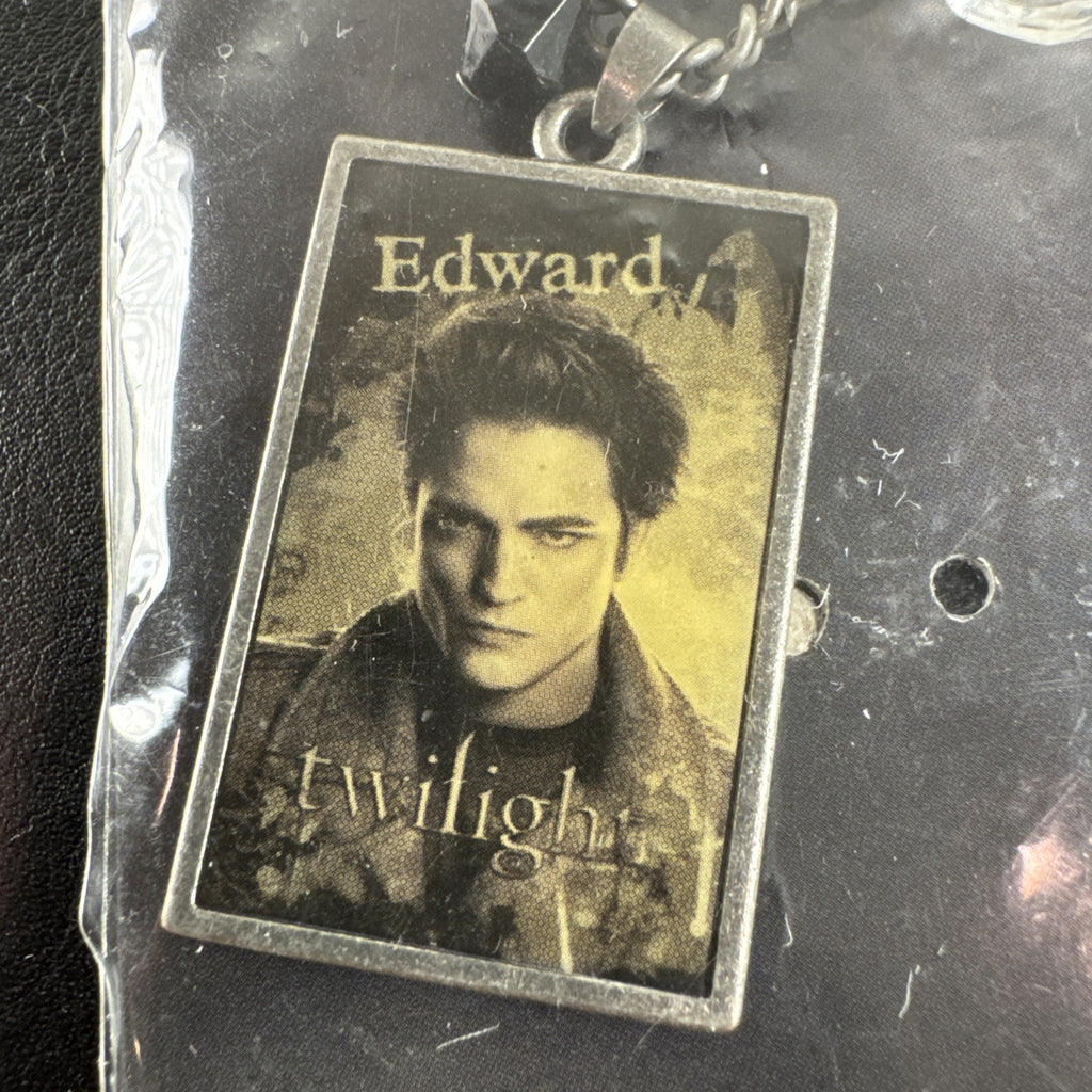 NECA Twilight Edward Cullen silver-tone alloy charm necklace, brand new with tags.