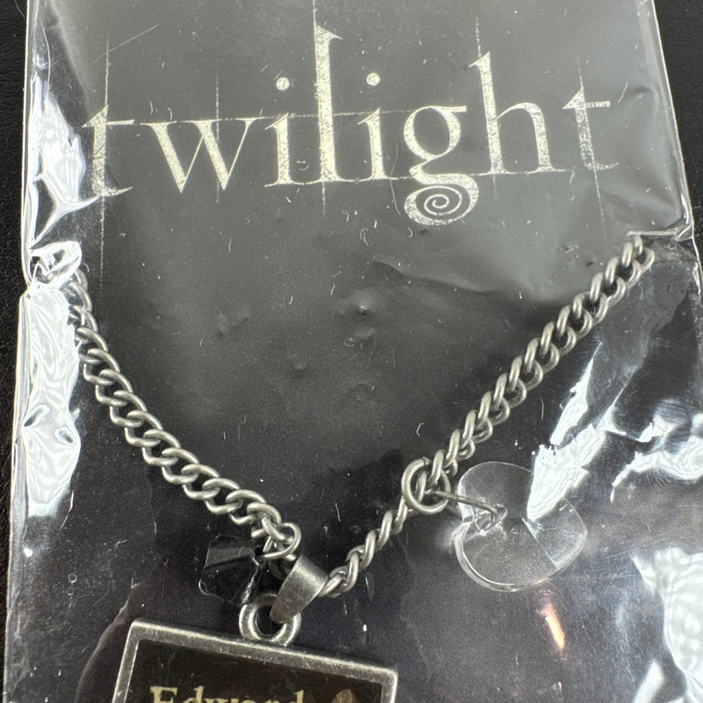 NECA Twilight Edward Cullen silver-tone alloy charm necklace, brand new with tags.