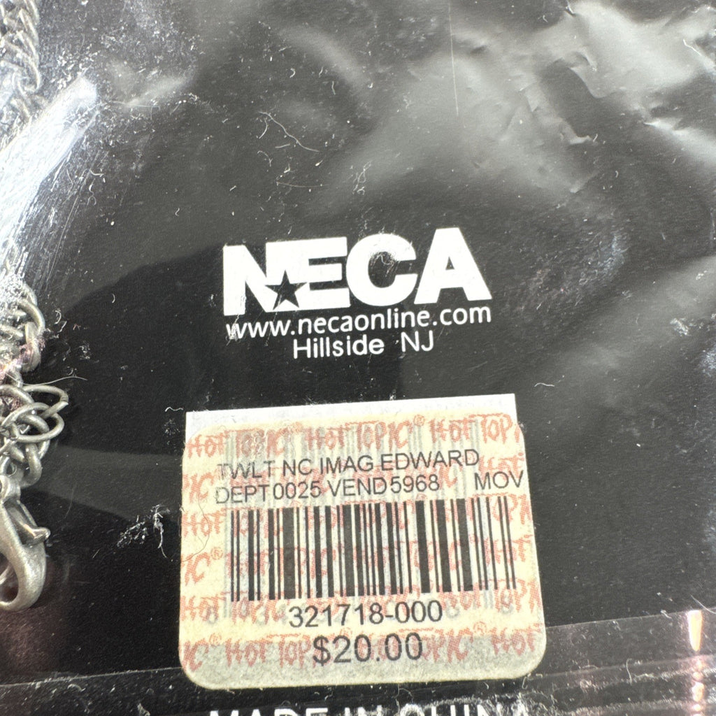 NECA Twilight Edward Cullen silver-tone alloy charm necklace, brand new with tags.