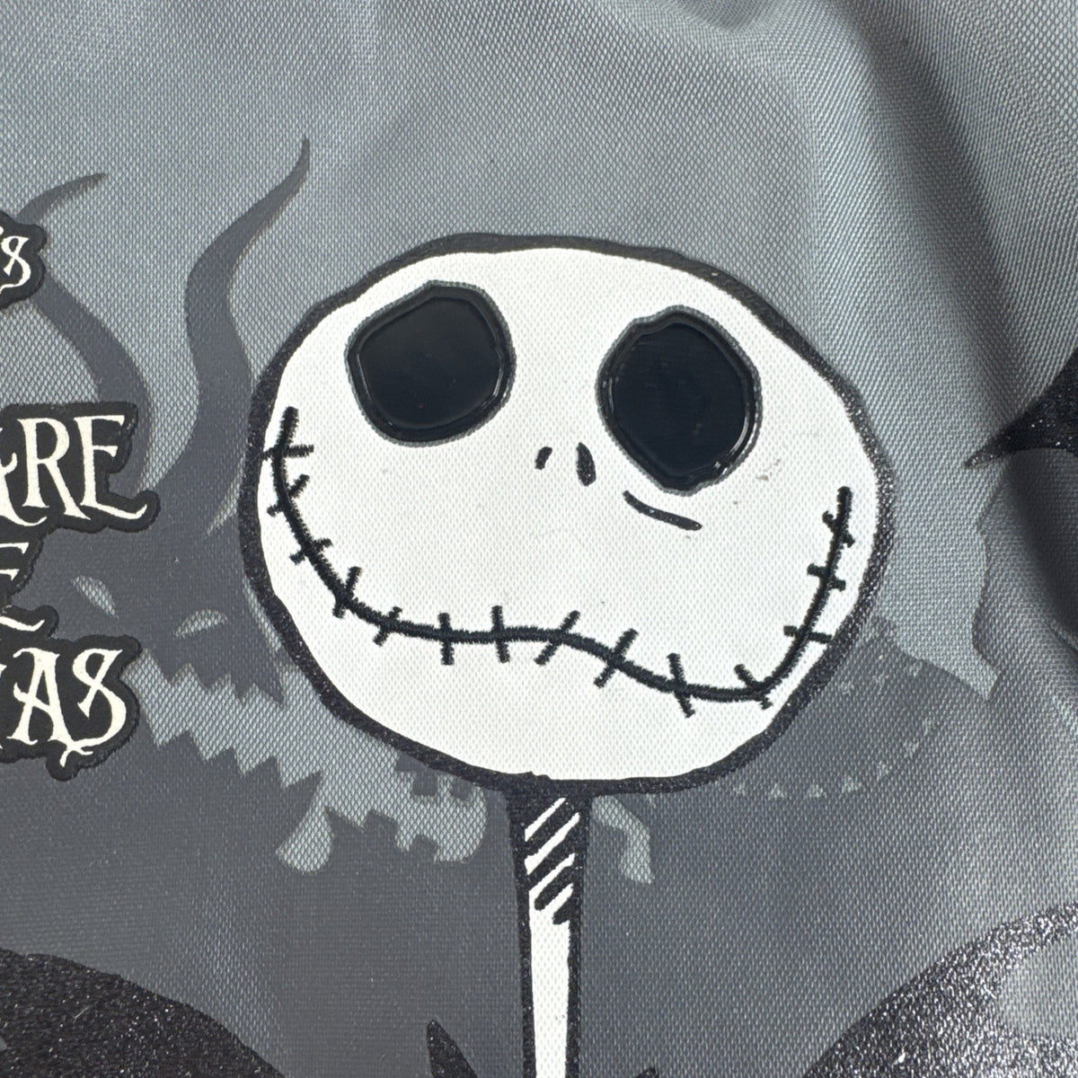 Black Disney Nightmare Before Christmas Jack Skellington messenger laptop bag in large size.