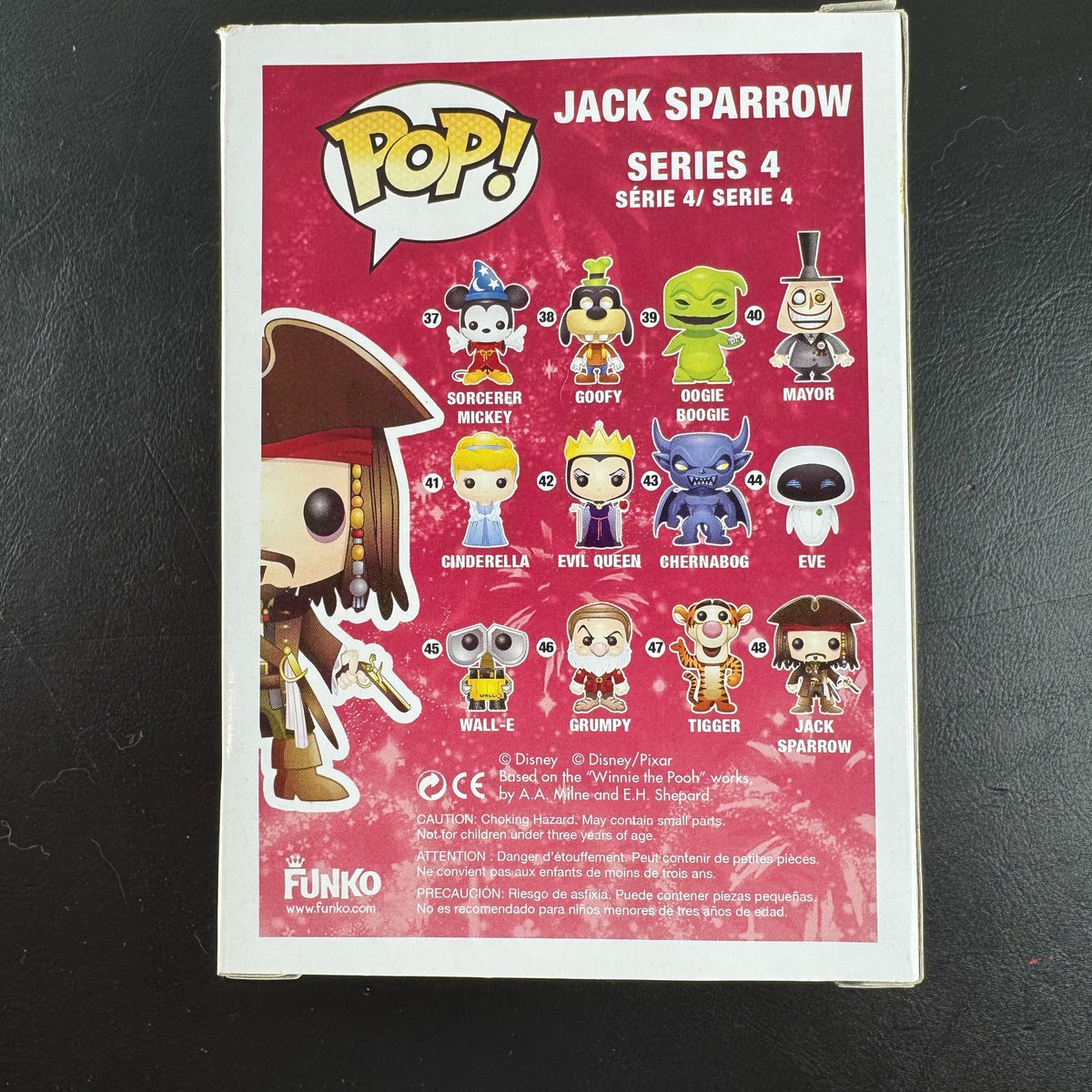 Funko Pop Disney Jack Sparrow 48 Disney Store Exclusive 2012 Vaulted Vinyl Figure in Original Box