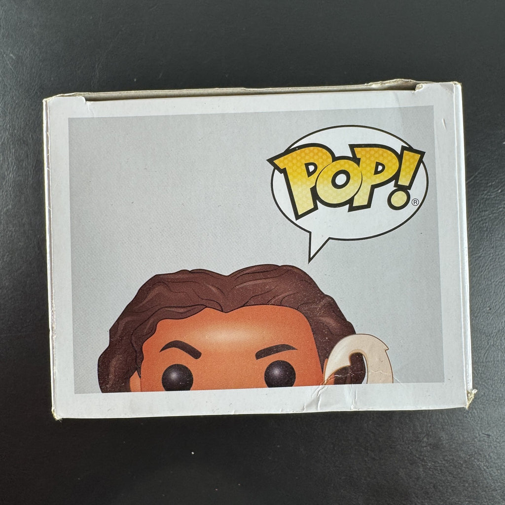 Funko Pop! Disney Moana Maui #214 vinyl figure in original window box packaging.