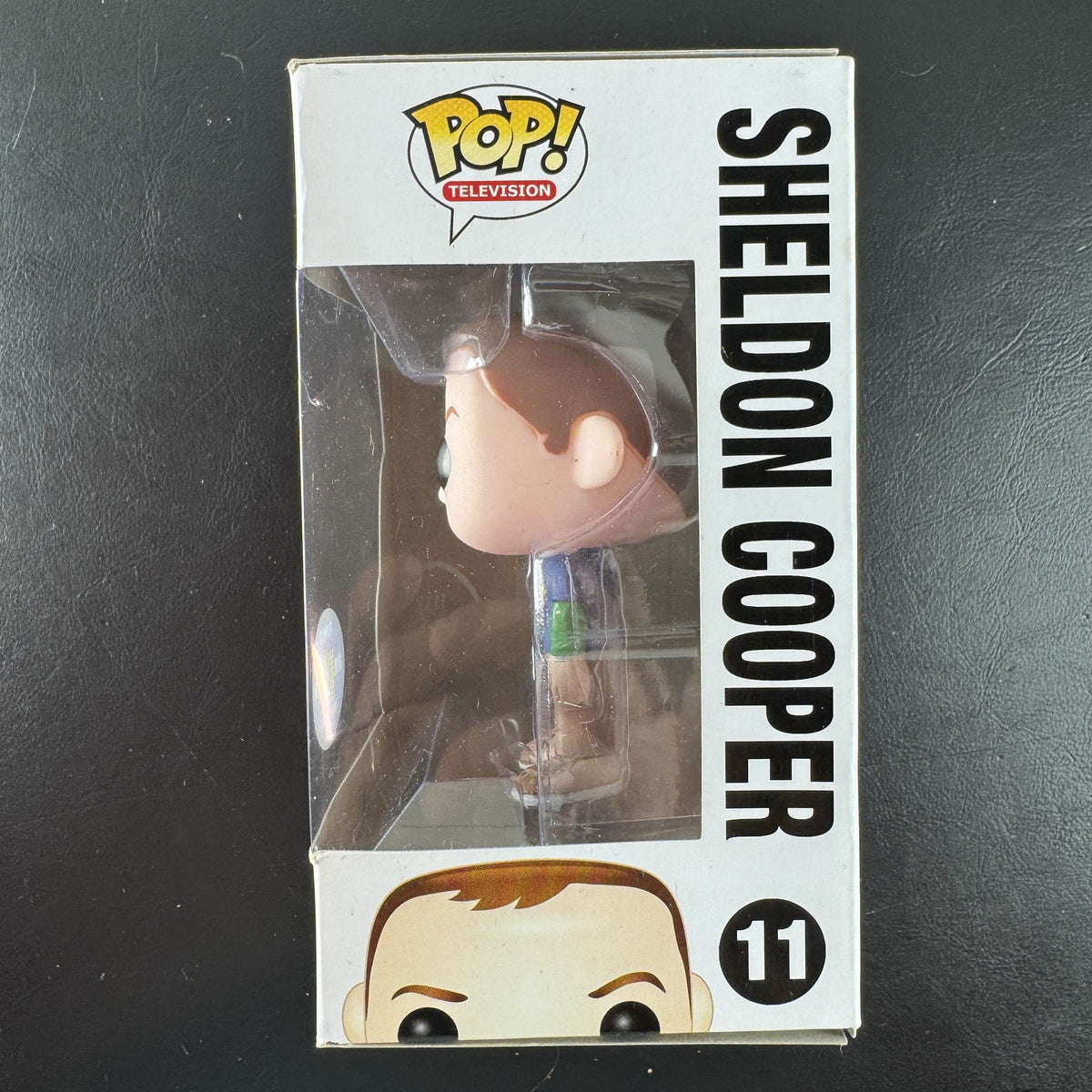 Funko Pop! Television Sheldon Cooper #11 in Batman t-shirt San Diego Comic Con 2012 limited edition figure in box.