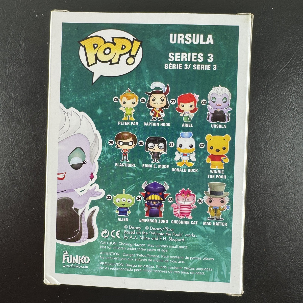 Funko Pop Disney Little Mermaid Ursula #28 vaulted vinyl figure in original Disney Store packaging
