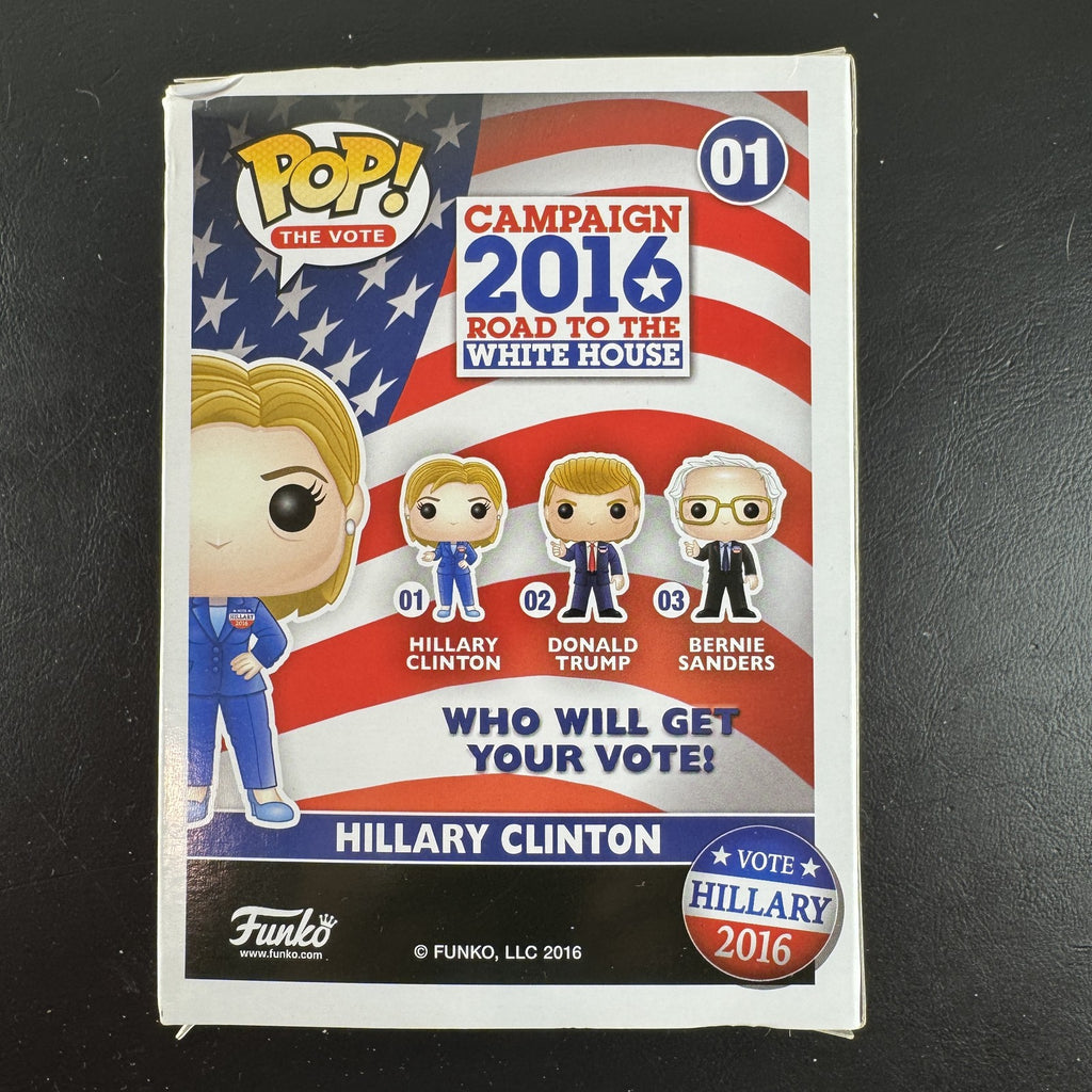 Funko Pop! The Vote Hillary Clinton #01 vinyl figure in unopened original box.