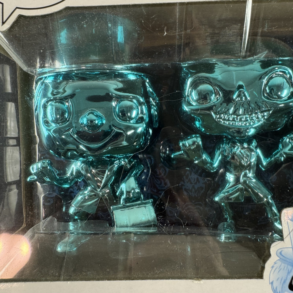 Funko Pop Disney Haunted Mansion Hitchhiking Ghosts 3-Pack Blue Chrome Target Exclusive in original box