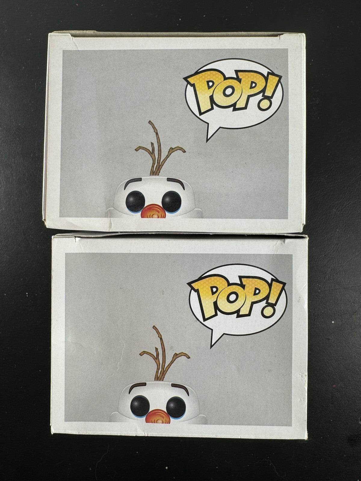 Set of two Funko Pop! Disney Frozen Olaf #79 vinyl figures in original boxes