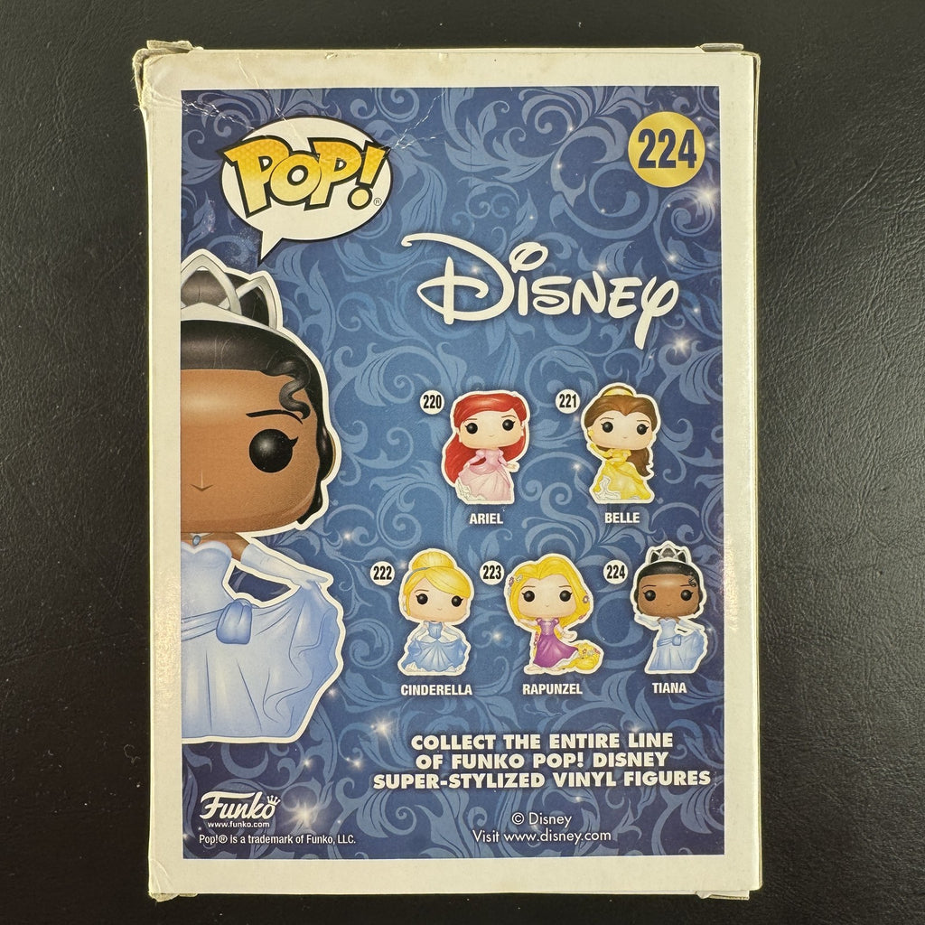 Funko Pop Disney Princess Tiana #224 vinyl figure in blue gown from The Princess and the Frog