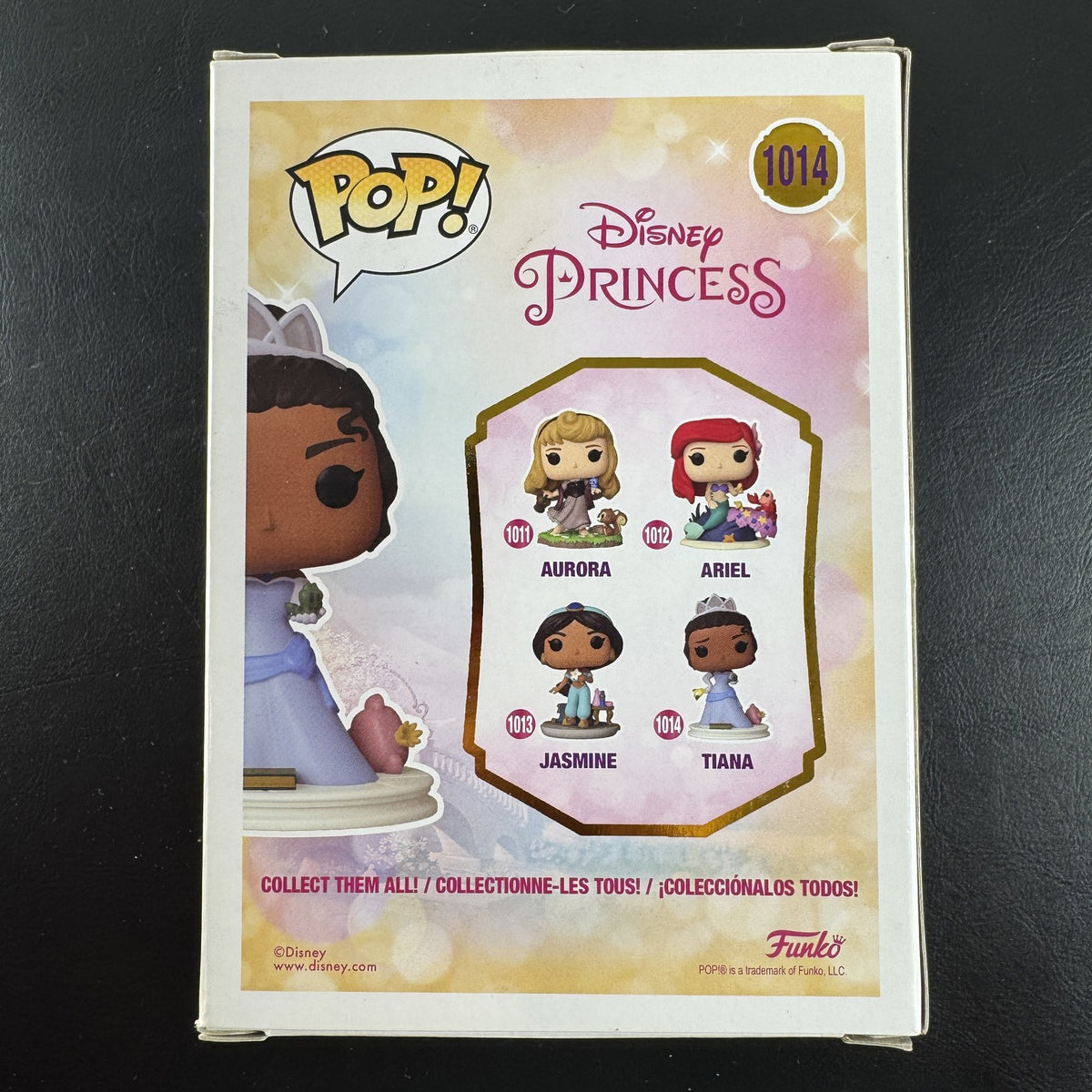 Funko Pop Disney Tiana #1014 vinyl figure in unopened box from the Ultimate Princess Celebration series.