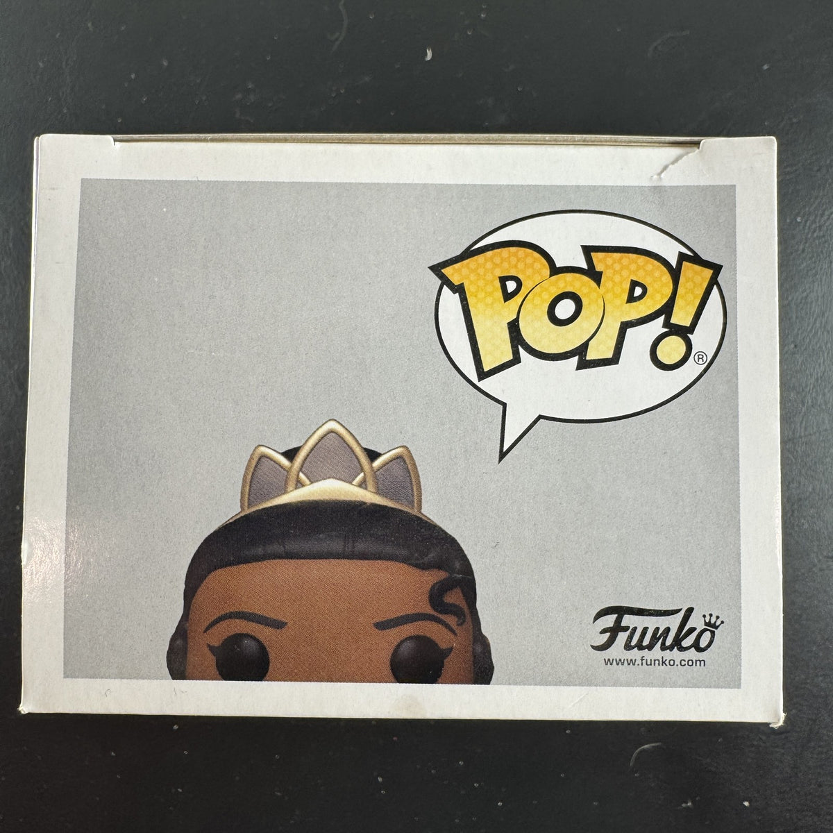 Funko Pop Disney Princess Tiana #224 Ultimate Princess web exclusive vinyl figure with collectible pin in original box.