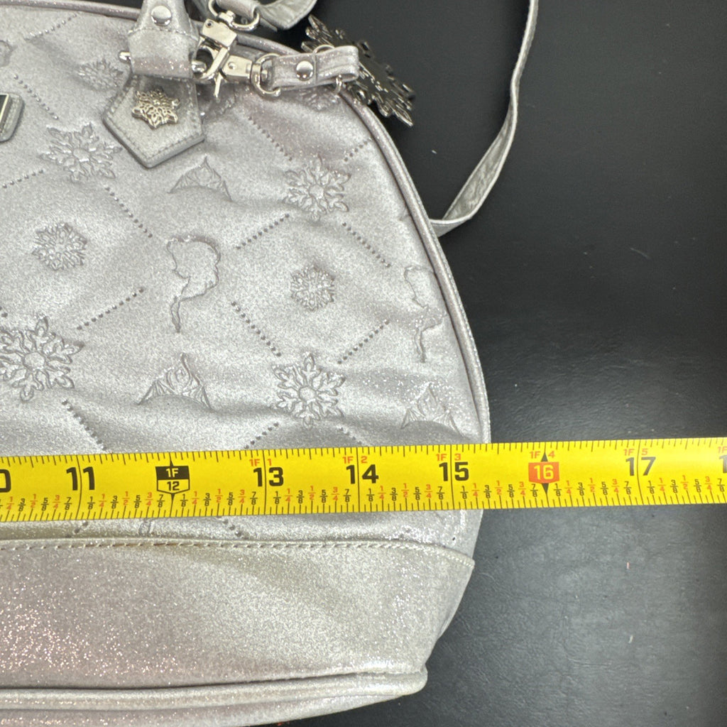 Disney Frozen small silver glitter handbag with a snowflake charm