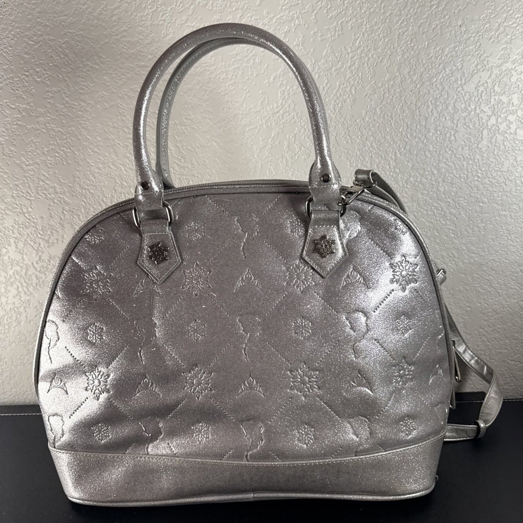 Disney Frozen small silver glitter handbag with a snowflake charm