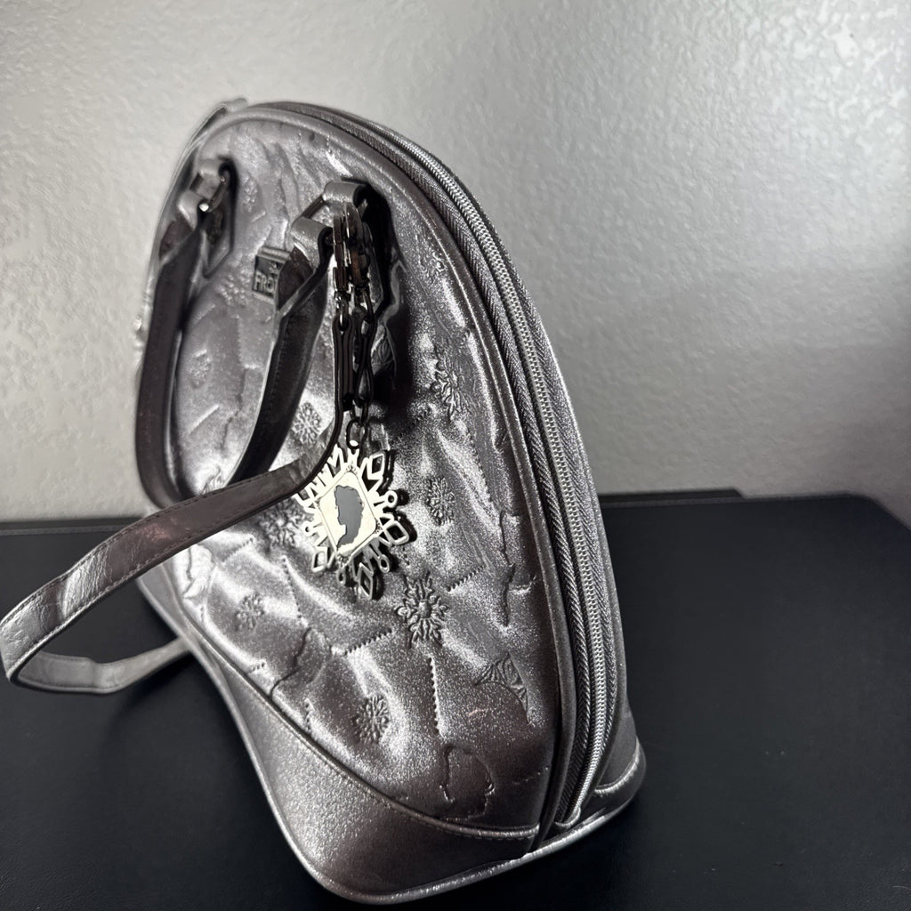 Disney Frozen small silver glitter handbag with a snowflake charm