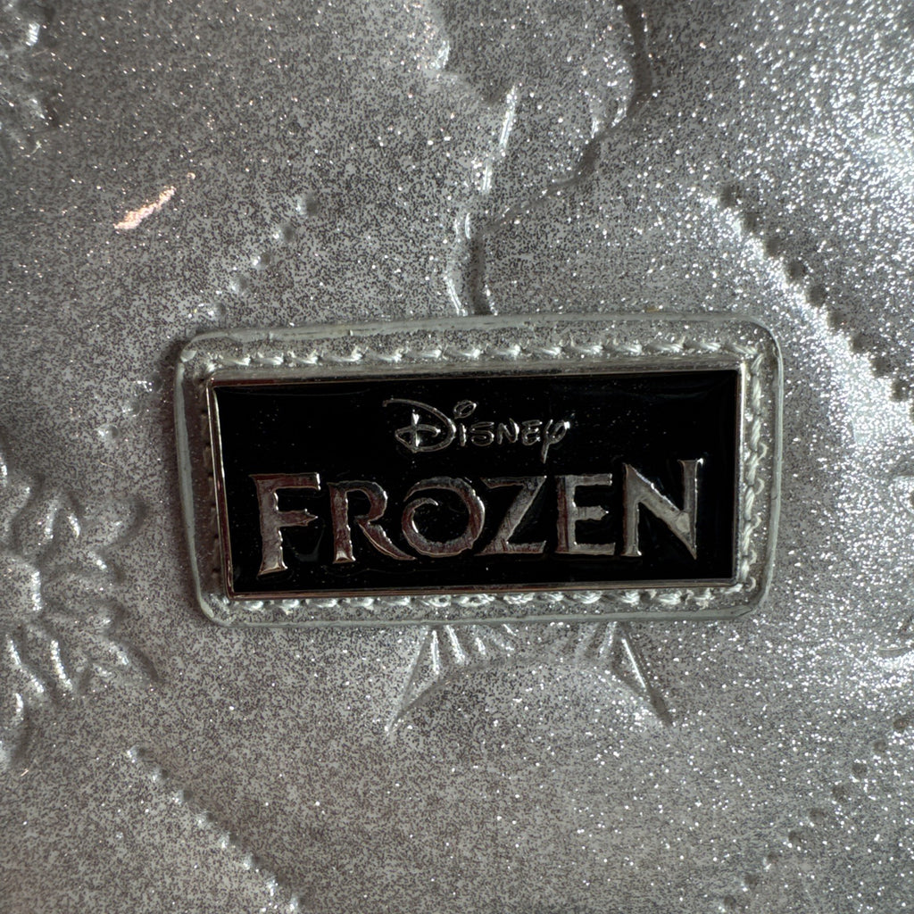 Disney Frozen small silver glitter handbag with a snowflake charm