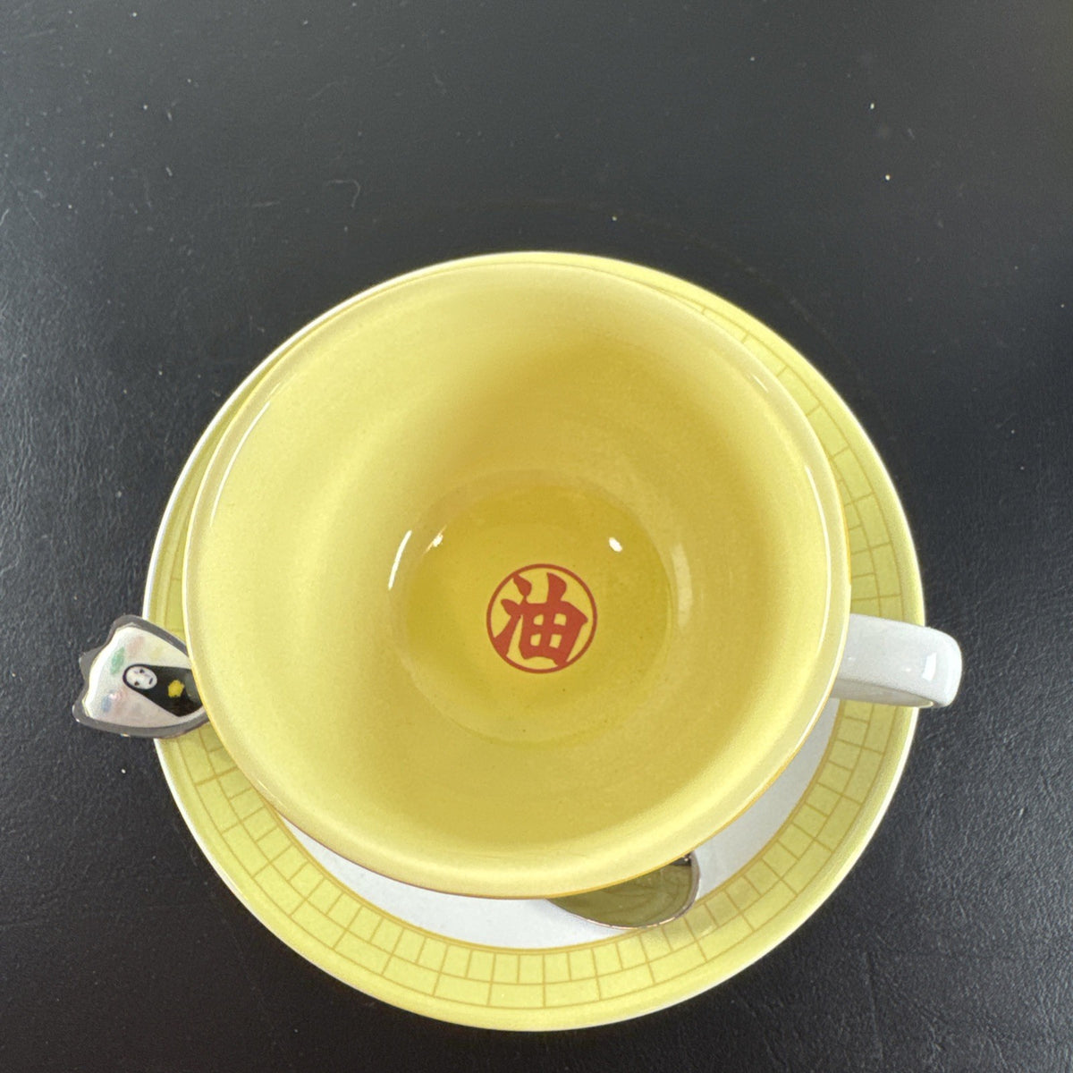 Studio Ghibli Spirited Away No-Face multicolor ceramic teacup and matching spoon set brand new in original box