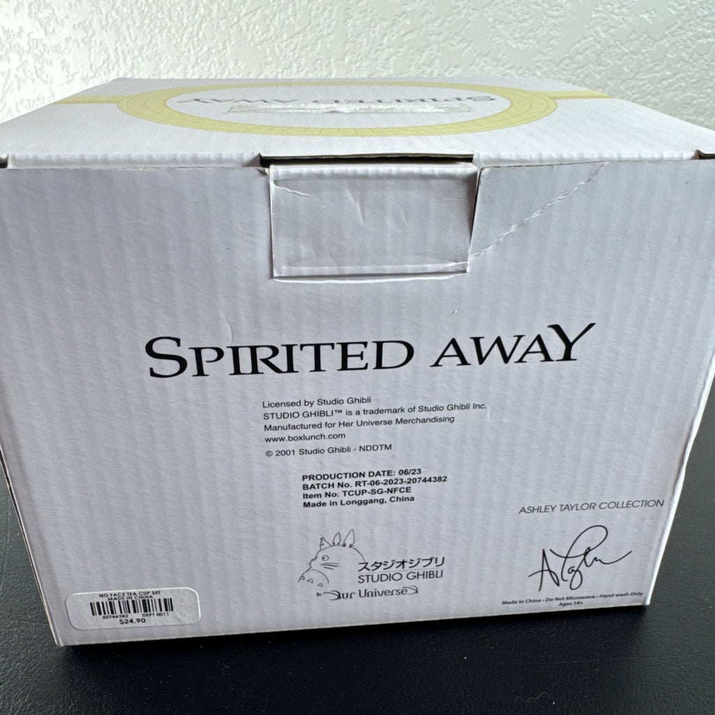 Studio Ghibli Spirited Away No-Face multicolor ceramic teacup and matching spoon set brand new in original box