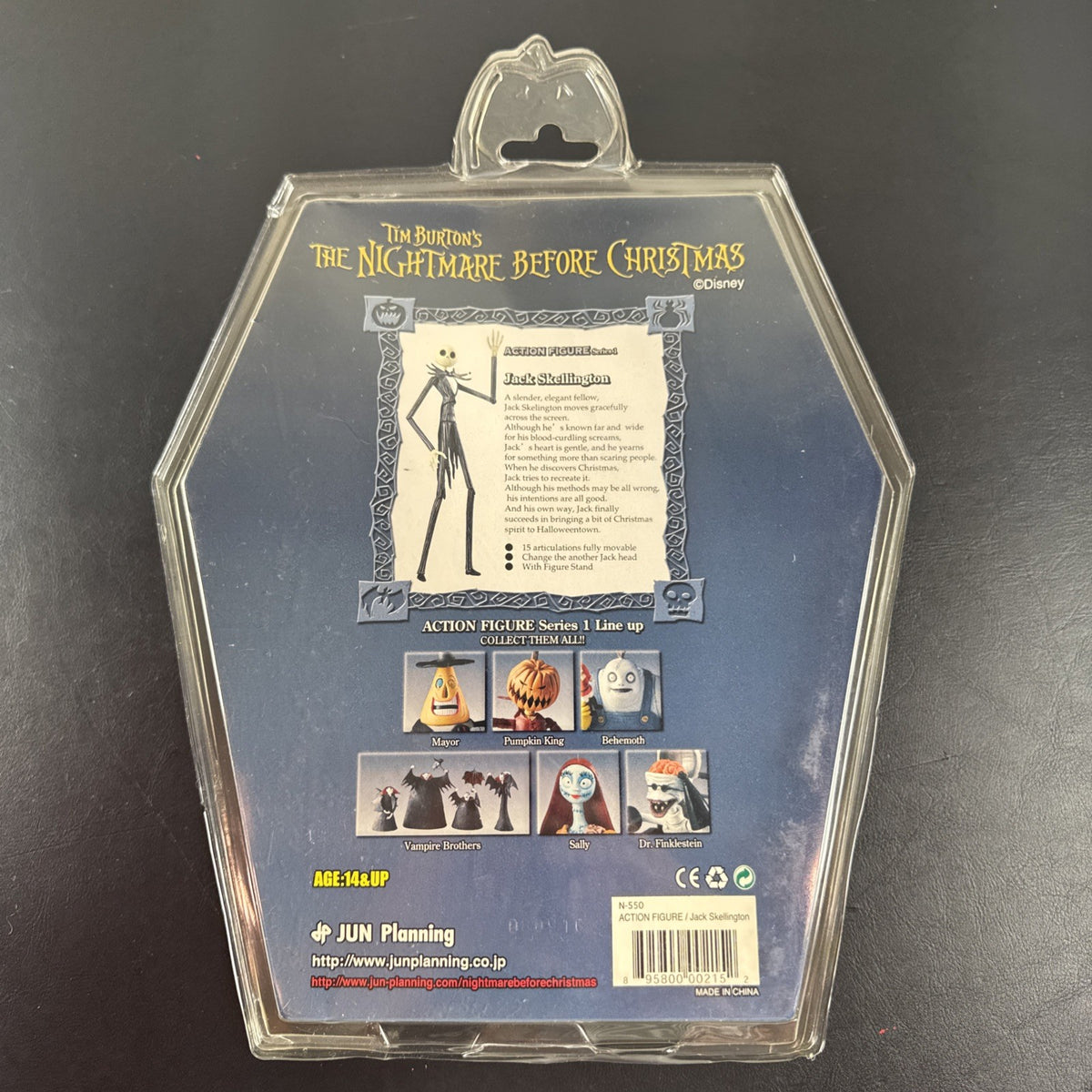 Jun Planning Disney The Nightmare Before Christmas Jack Skellington Series 1 Action Figure in new condition