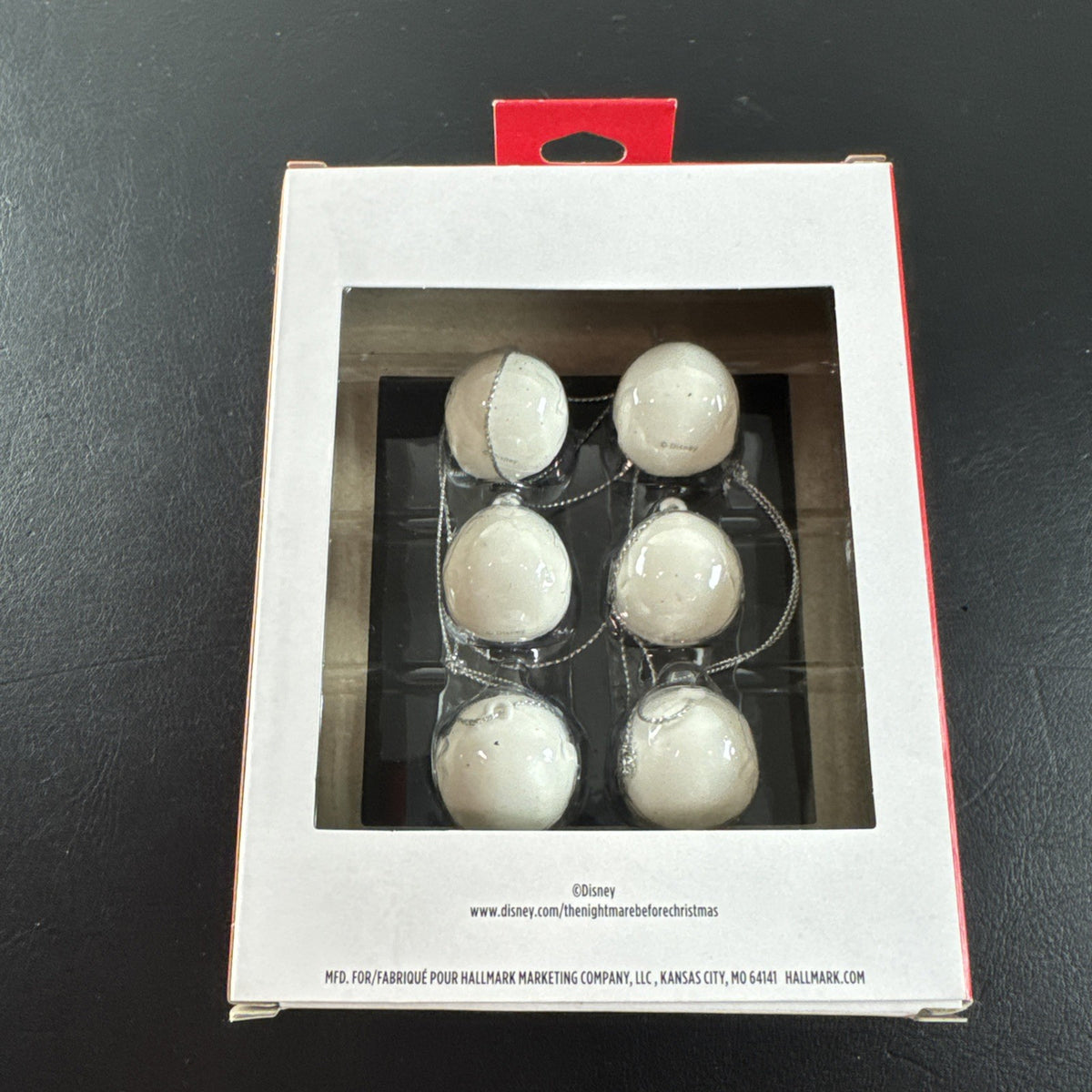 Hallmark Nightmare Before Christmas set of 6 brand new mini Jack Skellington face hanging ornaments.