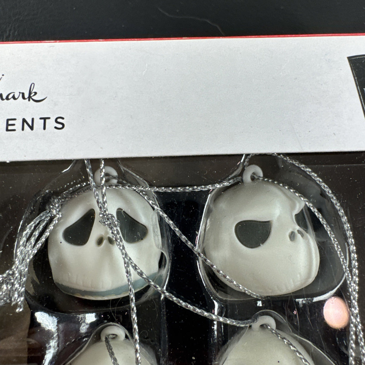 Hallmark Nightmare Before Christmas set of 6 brand new mini Jack Skellington face hanging ornaments.