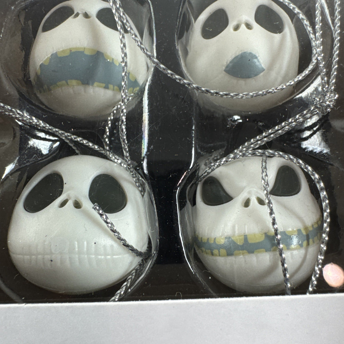 Hallmark Nightmare Before Christmas set of 6 brand new mini Jack Skellington face hanging ornaments.