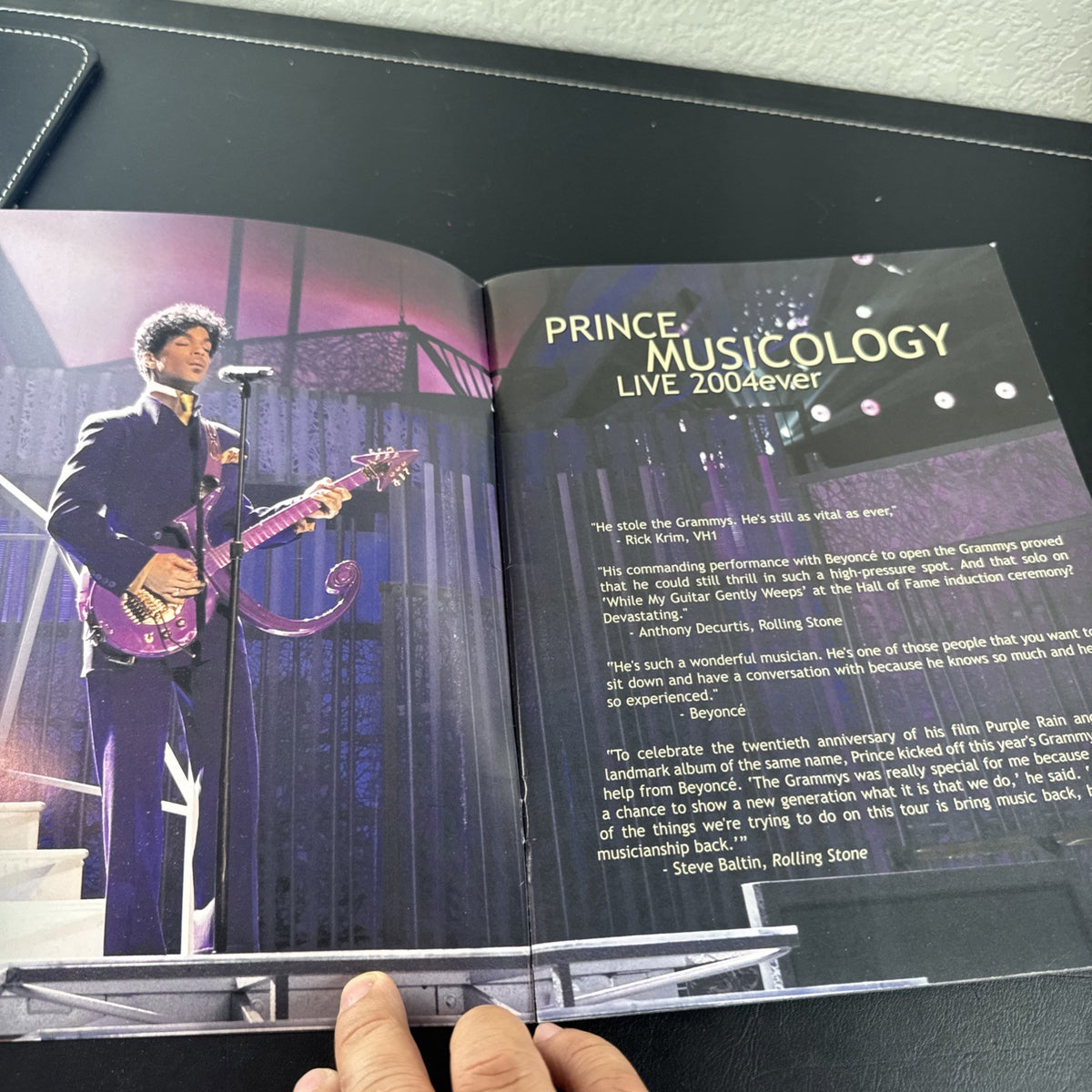 Original 9x11 inch Prince and The New Power Generation Musicology LIVE 2004ever concert poster.
