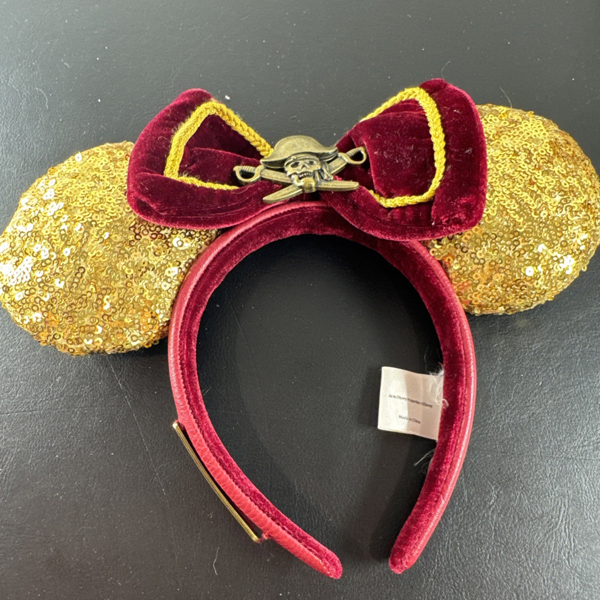 Disney Loungefly 2022 Pirates of the Caribbean Minnie Mouse ears headband featuring pirate hat details.