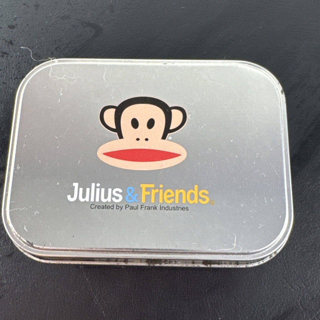 Paul Frank Julius square watch with black dial, stainless steel case, and black leather strap
