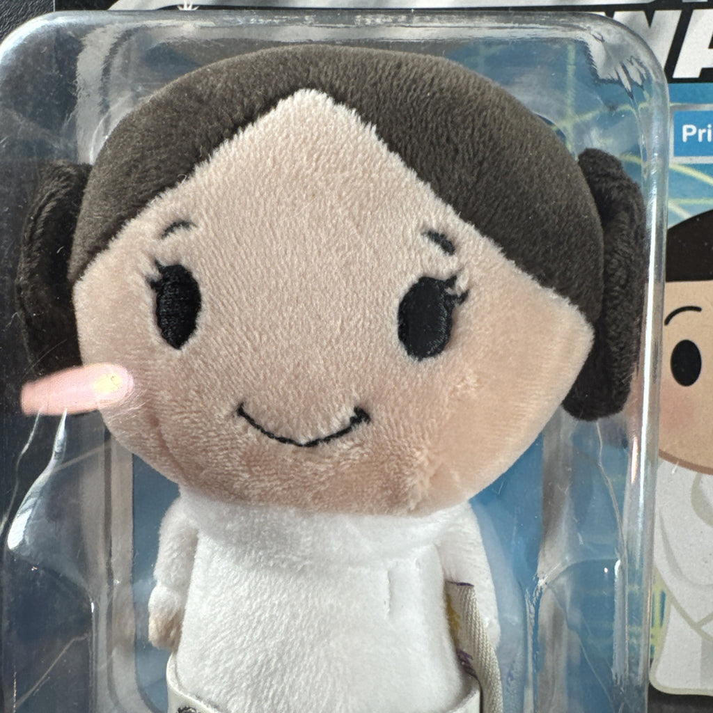 Hallmark itty bittys Star Wars Princess Leia Organa plush fabric figurine in white, brown, and black.