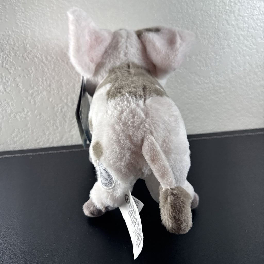 Official Disney Store 10-inch standing Pua pig plush from Moana with original tags attached.