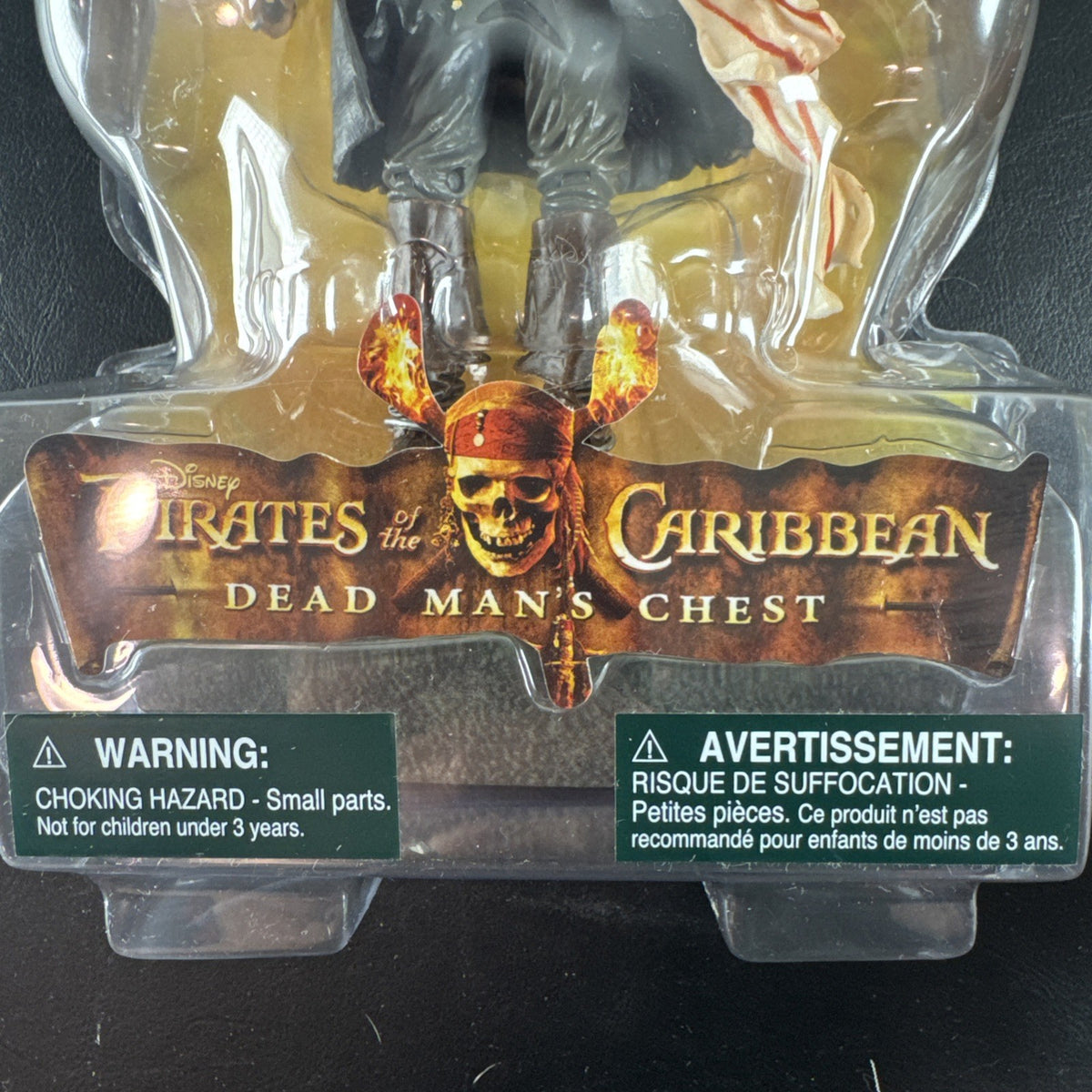 New 2006 Disney Pirates of the Caribbean Dead Man's Chest 7-inch Captain Jack Sparrow action figure with accessories.