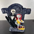 Disney Nightmare Before Christmas 8-inch ceramic candelabra featuring Jack Skellington and Sally.