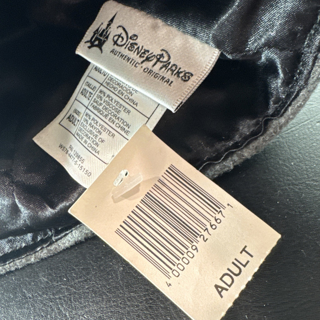 Brand new Disney Parks gray Jack Skellington hat with rhinestone bat design and original tags