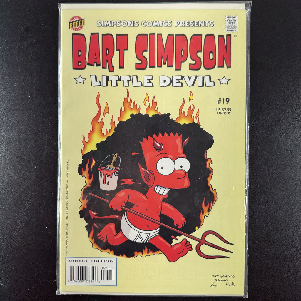 Bart Simpson #19 comic book from Bongo Comics published in 2004, sleeved in very good condition.
