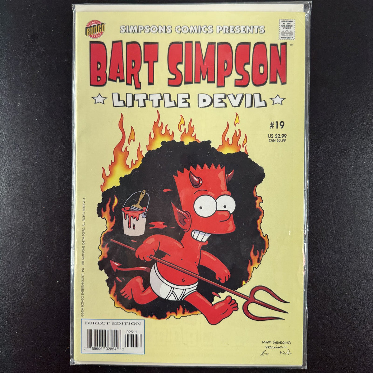 Bart Simpson #19 comic book from Bongo Comics published in 2004, sleeved in very good condition.