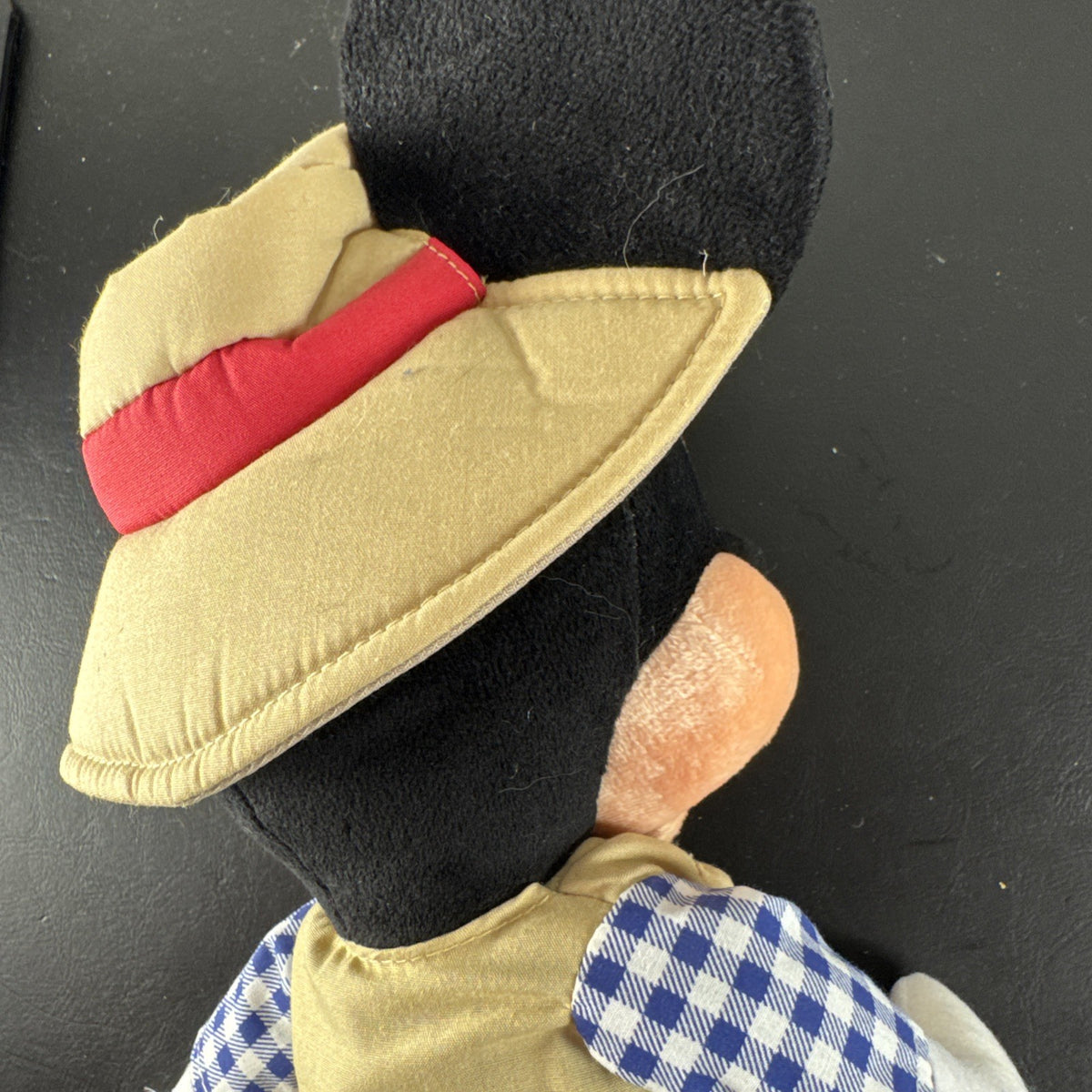 New Disney 15-inch Mickey Mouse fisherman plush doll standing in full outfit.