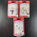 Sealed Rudolph the Red-Nosed Reindeer mini figures set of 3 including Hermey, Clarice, and Bumble.