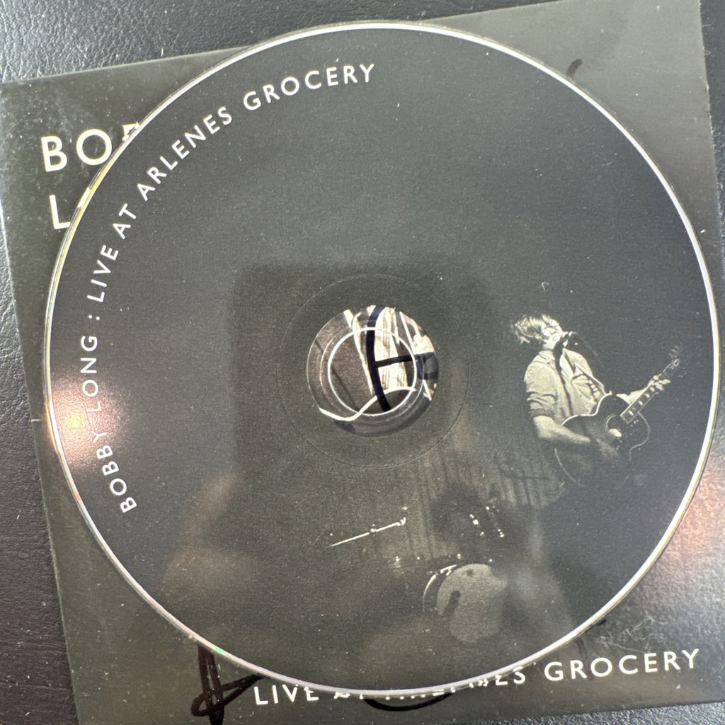 Autographed Bobby Long 2009 CD collection and signed Whisky a Go Go concert ticket stub lot.