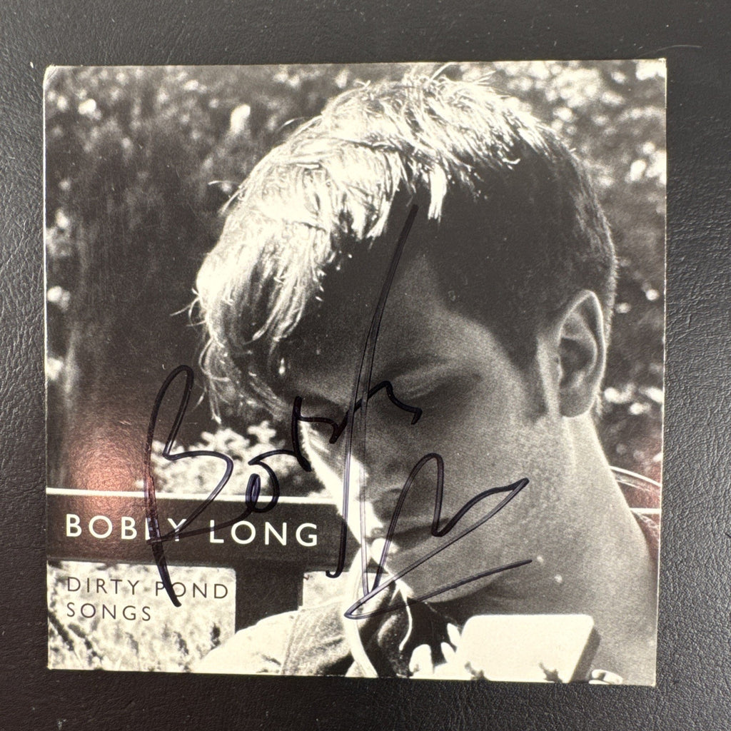 Autographed Bobby Long 2009 CD collection and signed Whisky a Go Go concert ticket stub lot.