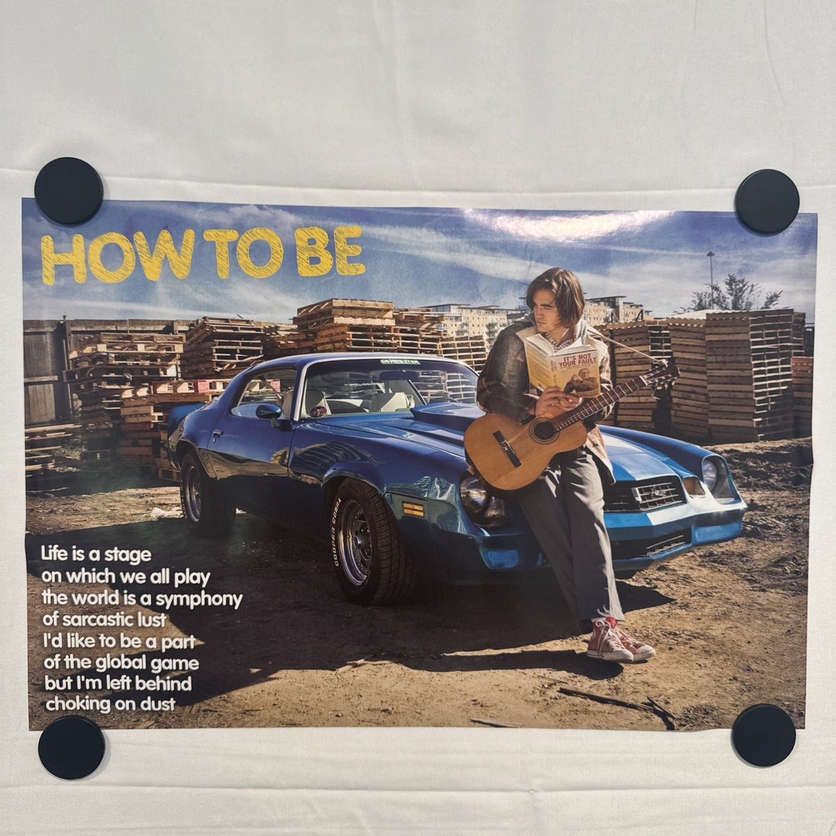Original 14x9.5 inch promo mini poster for the 2008 indie movie How To Be starring Robert Pattinson.