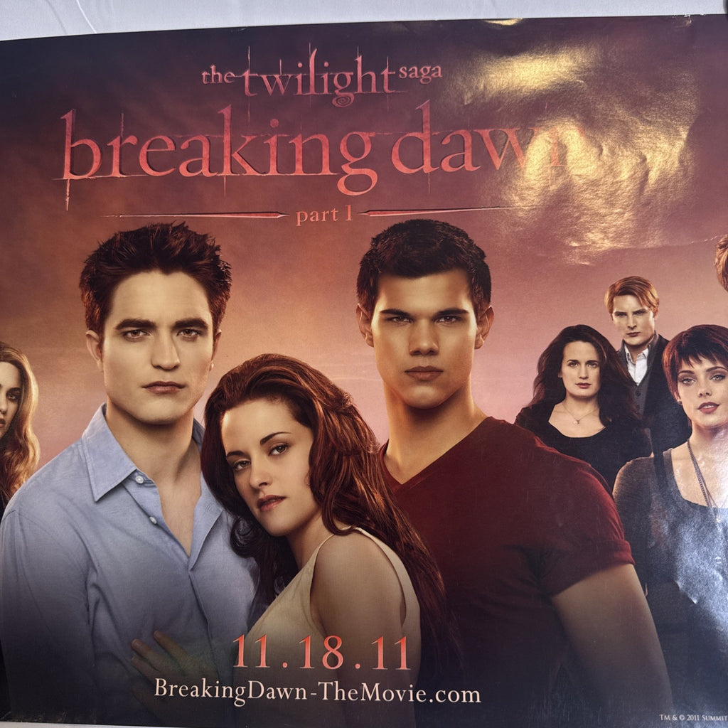 Set of three original 11x17 Twilight Breaking Dawn Part 1 promo posters including SDCC 2011 exclusive ensemble print.